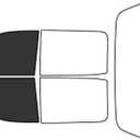 Rvinyl Window Tint Kit Compatible with Chevrolet Silverado 2014-2018 4 Door - Black 20% - Single Ply No Bubble Film - Do it Yourself Vehicle Front Precut Kit