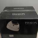 TASALON Ionic Hooded Dryer - 1875W Bonnet Dryer, 3 Heating Settings, Sit Under for Home and Salon, Portable Hair Dryer with Hood, Height Adjustable Hooded Hair Dryer- White (Large)