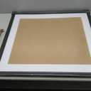 22x25 Picture Frame Black Solid Wood Poster Frame 18X21 with White Mat & Hanging Hardware Fits 22x25 or 18x21 photo frame (T23B2225W1821)