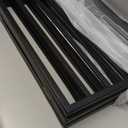 Pet Gate - 3-Panel Indoor Foldable Dog Fence for Stairs, Hallways, or Doorways - 54x24-Inch Wood Freestanding Dog Gates by PETMAKER (Black)