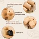 100 Sets 4 oz Disposable Espresso Cup with Lids Mini Coffee Paper Shots Cups for a Double Shot, Espresso, Tea, Hot Chocolate and Cold Beverages for Travel Office