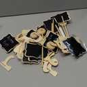 LotFancy 20 Pack Mini Chalkboard Signs with Support Easels and 10 Extra Stickers, Food Labels for Party Buffet Table, Weddings, Table Numbers, Message Board and Event Decorations