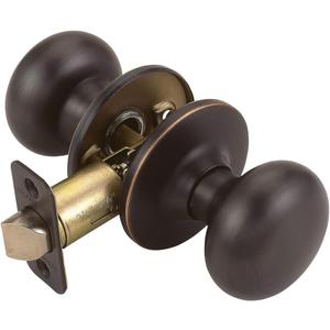Design House 753442 Cambridge Passage Hall and Closet Door Knob Oil Rubbed Bronze (2-Way)