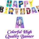 Gaming Birthday Decoration Supplies, Video Game Banner, Tablecloth Plts Cps Napkins