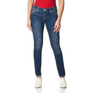 True Religion Women's Halle Mid Rise Super Skinny Fit Jean, Dreamcatcher, Size: 34