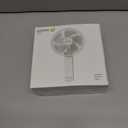 WSKEN Desk Fan Small Quiet - 180 Foldable Portable Fan with Battery Operated, 6 Inch Rechargeable Handheld Fan, 20H Max Cooling Time, 4-Speed, Travel Essential for Outdoor, Office, Gift, White