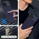 Nillkin for iPhone 16 Pro Max Case Magsafe with Slide Camera Cover, Slim Light & Anti-Slip & Drop Protection 16 Pro Max Privacy Case, Shockproof Magnetic Phone Case for iPhone 16 Pro Max 6.9'', Black