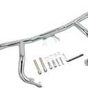 Engine Guard Flat-Out Bar for Harley-Davidson Touring Street Glide Road Glide Road King Electra/Ultra Models (2014-2025) (Chrome)