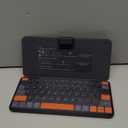 Universal Travel Keyboard Plus, New Dual Bluetooth Portable Keypad with 7-Color Backlit & Any-Angle Stand, Wireless Tablet Keyboard for iPad/Z Fold/Galaxy Tabs/Phones, Keypad for iOS/Android/Windows (Black)