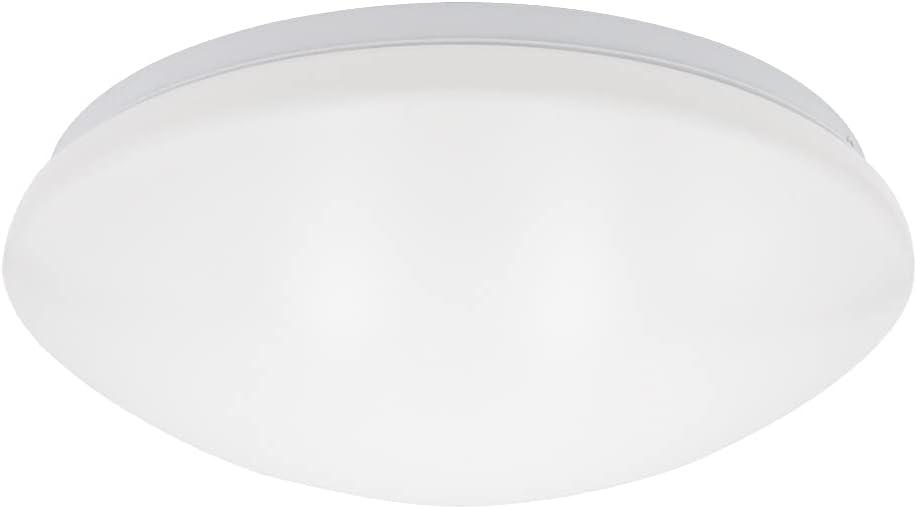 Maxxima 14 in. LED Flush Mount Ceiling Mushroom Light Fixture - Indoor Dimmable Dome Light, 3000K Warm White, 1600 Lumens, Ideal for Bedroom, Kitchen, and Entryway