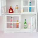 Dollhouse Decoration Accessories,1:12 Dollhouse Furniture Miniature Bookshelf Cabinet Living Room Pretend Toy