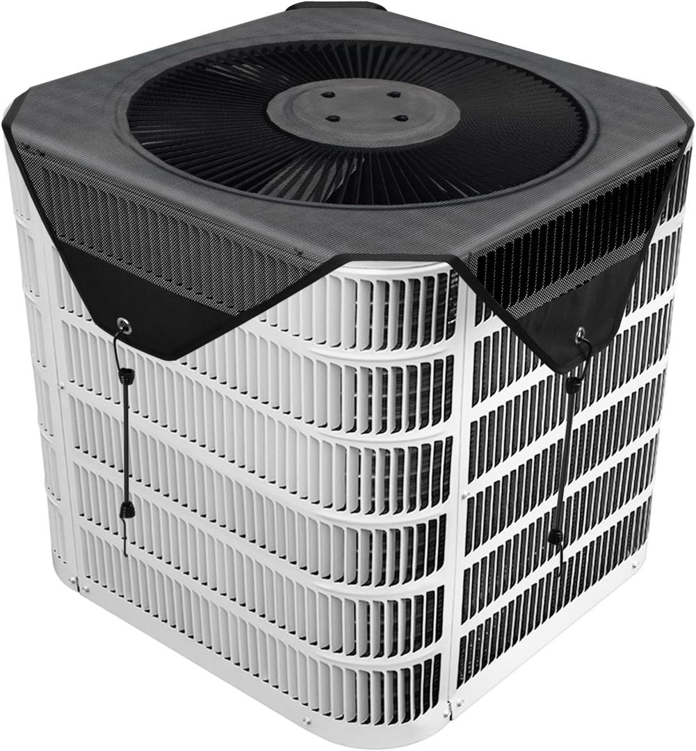 Air Conditioner Covers for Outside Units, 28" x 28" Central AC Cover, Top Universal Mesh Cover Defender for All Seasons