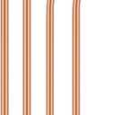 Copper Drinking Straws Gift Set 100% Pure Copper, Handcrafted & Food-Safe | Includes 2 Bent + 2 Straight Straws (8.5-Inch) Perfect for Gifting