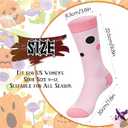 6 Pair Christmas Pilates Socks Novelty Socks Non-Slip Grippy Yoga Supplies for Merry Christmas Dance Workout