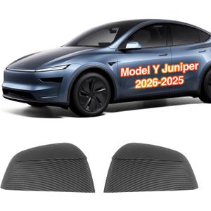 for Tesla Model Y Juniper Mirror Covers, Guard Covers Protector for Model Y Exterior Accessories (Matte Carbon Pattern)