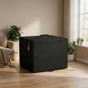 36 Inch Wire Dog Crate Cover,Durable Windproof Privacy Polyester Pet Kennel Covers,Breathable Blackout Cover for 1/2/3 Door Dog Cage. (36" L x 23" W x 25" H,Black)