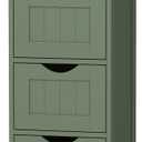 VASAGLE Floor Storage Cabinet, Freestanding Organizer with 4 Drawers, 4 Drawers（32.3"H）