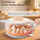 Smart Chicken Egg Incubator with Voice Control, 26 Chicken/59 Bird Incubators for Hatching Eggs, Automatic Egg Turner with Thermometer Seat and Humidity Control, Built-in Water Reservoir