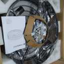 20'' Flush-Mount Ceiling Fan with Light and Remote, Reversible Motor, Perfect for Bedroom, Living room, Kitchen, Outdoor Gazebo, Patio, Low-Profile Design Cage (Bronze)