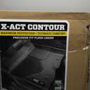 Husky Liners X-act Contour Floor Mats | Fits 2019-2026 BMW X7 w/ 2nd Row Bucket Seats | 2nd Row, 1-pc Black - 77471