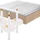 Simply Soson Vigil White Taper Candles Bulk - 112 Church Candles with Drip Protectors - White, Ritual, Memorial, Tapered