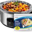 Syntus Crock Pot Liners, 30 Count 10.5" x 17.5" Small Size Slow Cooker Liners Fits 1-3 Quart Pots, Disposable Cooking Bags Suitable for Oval & Round & Retangular Crock Pot