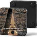 Mason Life Islamic Gifts Golden Door of the Kaaba Fridge Magnet, Preloaded Surah Audio Player with Islamic Recitations, USB-C Rechargeable, Ramadan & Eid Gifts