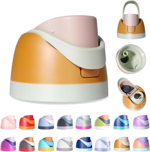 Ruzkq Replacement Lid for Owala Freesip, Compatible with Owala Cup 16oz 24oz 32oz 40oz, One Button Water Bottle Top Lid Replacement Accessory, Leakproof, BPA-Free, Khaki