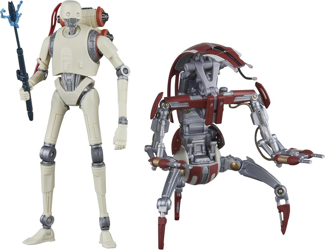 STAR WARS The Black Series KX Security Droid Enforcer & Droideka, Jedi: Survivor Gaming Greats Collectible 6 Inch Action Figure 2-Pack 