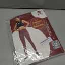 RIYU Crossover High Waisted Leggings Women's Yoga Pants Workout Clothes for Gym Activewear for Petite Sizes (Red, S)