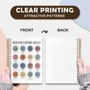 VIIJJUE Colorful Mental Health Notebook, Mental Health Journal for Women, Inspirational Quote Journals for Writing, Healthy Coping Skills Positive Hardcover Spiral Notebooks, 5.5x8.3 Inch