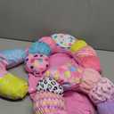 2 in 1 Baby Tummy Time Mat & Support Seated Pillow Infant Newborn Toys 0 1 2 3 4 5 6 Months Pink Caterpillar Sensory Developmental Playmat 0-6 3-6 12 Month Babies Mirror Shower Gifts for Girls Boys