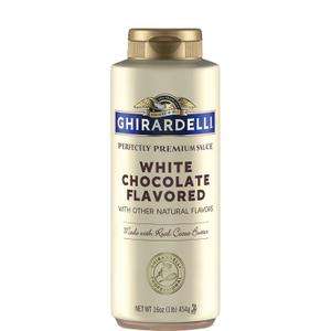 3 x Ghirardelli White Chocolate Flavored Sauce Squeeze Bottle, 16 oz (EXP 07/31/26)