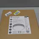 Good Earth Lighting Gel Jordan 14 in. LED Flush Mount LT Bronze, Dimmable, 1700 Lumen, 3000K, 50,000 Hour Rated Lamp Life