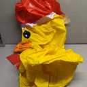 Giant Inflatable Vinyl Rubber Duck in Santa Hat for Holiday Decoration, Pools, Parties and Outdoor Festivities 4 ft
