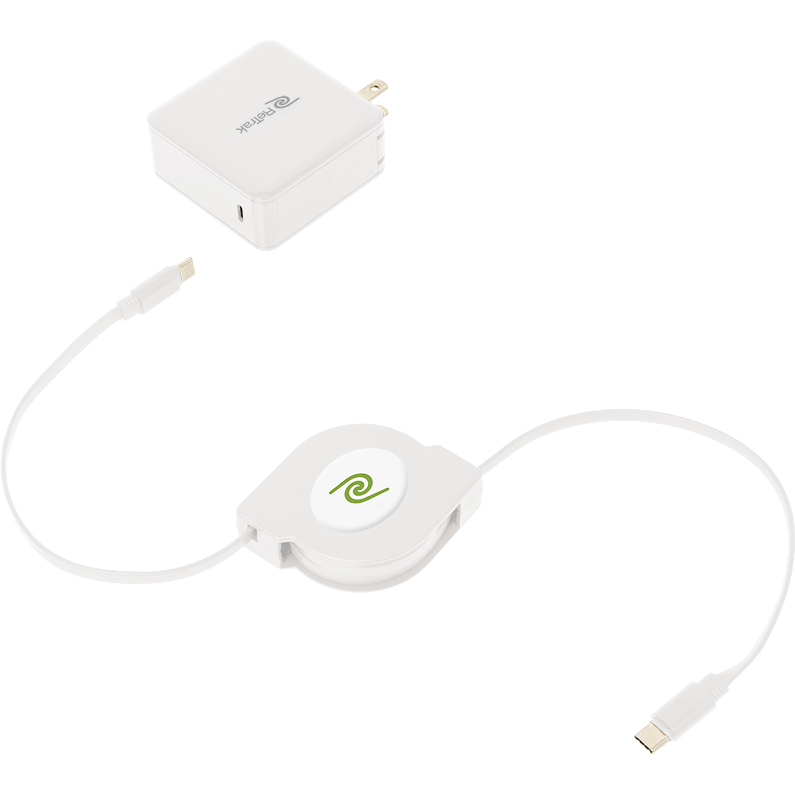 ReTrack USB-C Charger Notebook | 61W Retractable Charger Cable