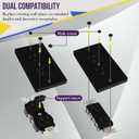 ENERLITES Child Proof Outlet Cover, Self-Closing, Fits Both Duplex and Decorator Outlet, Safety Design, Tamper-Resistant Socket Plug for Receptacle, Size 4.68" x 2.93", 8800-TR, Black (1 Pack)