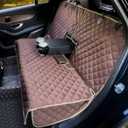 Car Seat Cover Waterproof Back Seat Cover for Kids and Dogs Without Smell Heavy Duty and Nonslip Rear Seat Protector Non Stick Fur Bench Seat Cover for SUV Van Easy to Install Machine Washable