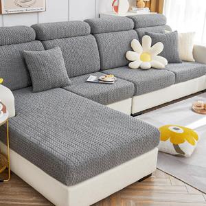 Magic Sofa Covers Soothing Home Sofa Cushion Covers Sofa Hero Covers for Couch Magic Couch Covers Stretch Slipcovers for Couches and Sofas (Wheat-Gray,Large Triple Seat Cover)