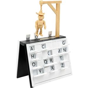 warmow PlayBook'd Hangman Game, Vocabulary Words Spelling Challenge Table Game, Playbook Board Game, 3D Printed Hangman Game, Book Board Games, Decorative Bookshelf Strategy Game