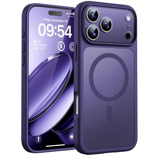 TOCOL for iPhone 17 Pro Max Case, Full Camera Protection, Built-in Magnetic Ring, Compatible with Magsafe, Translucent Matte Phone Case for 17 ProMax 6.9 inch (Midnight Purple)