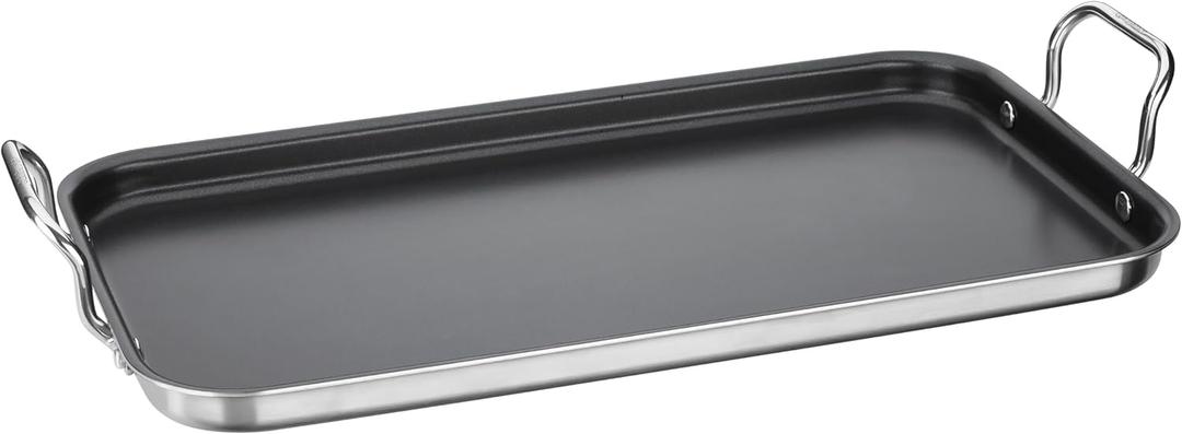 Cuisinart MultiClad Pro Triple Ply Stainless 10" x 18" Non-Stick Double Burner Griddle