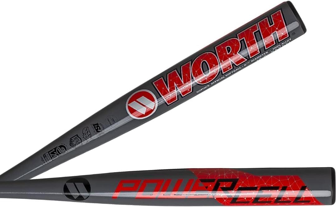 Worth | POWERCELL | Balanced | All-Association Slowpitch Softball Bat | Multiple Sizes (34" | 26 oz.)