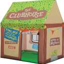 SweHouse Kids Play Tent Indoor: Clubhouse Tent for Toddler with Roll-up Door & Windows Playhouse - Boy Girl Tent Outdoor Birthday Gifts Toys, Large