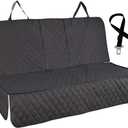 Honest Dog Car Seat Covers, Dog seat Cover with Side Flap for Cars, Trucks, and Suv's - Waterproof & Nonslip Pet Seat Cover for Backseat(Black, 57W x 47L)