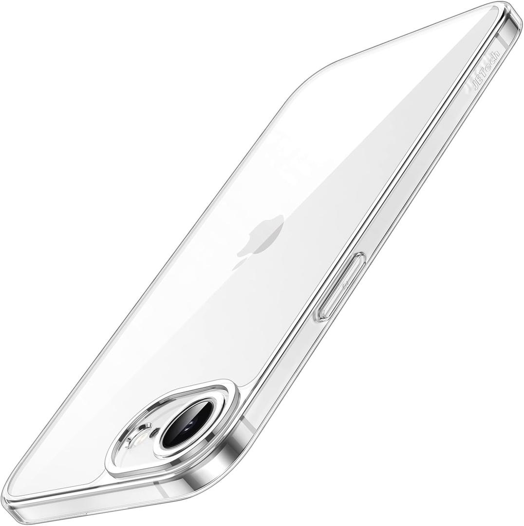 JETech Slim Case for iPhone 17e (2026) / iPhone 16e with Camera Lens Full Protection, Ultra-Thin Lightweight Clear Minimalist Protective Phone Cover, 6.1-Inch Display (Clear)