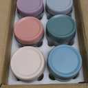 NETANY 6-pack 16 oz Overnight Oats Containers with Lids, Glass jars with Airtight Lids, Wide mouth Mason Salad jars, Glass Food Storage Containers for Snacks Yogurt Spice Sugar