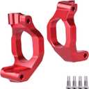 Hobbypark Aluminum Caster Blocks C-hubs for Traxxas Maxx WideMaxx Upgrades, Compatible with V1 or V2 Maxx, Replacement Parts of 8932 (Red)