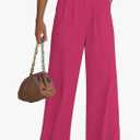 Wide Leg Pants for Women Work Business Casual High Waisted Dressy Pants Flowy Trousers Office Large