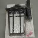 Darkaway Outdoor Sconce Lights Wall Light Fixtures, Exterior Porch Light Outdoor Sconce Anti-Rust Waterproof Aluminum Outside Light with Water Ripple Glass for Patio Yard Doorway Garage (Medium1 pack, Bronze)